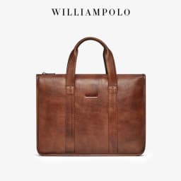 2026 New Men's Genuine Leather Briefcase Top-Grain Cowhide Vintage Business Handbag Shoulder Crossbody Messenger Bag