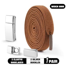 Magnetic Lock Shoelaces without ties Elastic Laces Sneakers No Tie Shoe laces Kids Adult Running Tennis 8mm Width Flat Shoelace