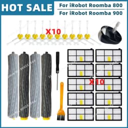 Compatible For iRobot Roomba 800 900 Series 860 865 866 870 880 885 890 960 980 990 Replacement Parts Main Side Brush Filter
