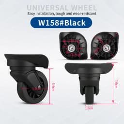 Hongsheng Suitcase Universal Wheel Trolley Case Wheel Accessories Password Travel Mute Universal Wheel Repair and Replacement
