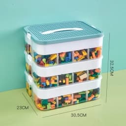 Plastic Storage Box For Lego Children Jigsaw Puzzle Building Block Container Classification Part Sort Box Kidroom Toy Organizer