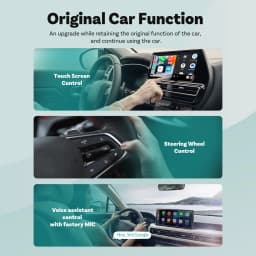 Ottocast Mini Slim Wireless CarPlay Android Auto Adapter USB Dongle Plug Play Bluetooth 5.0 Wifi Auto Connect for 98% of Cars