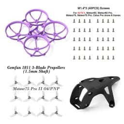 BETAFPV Meteor75 Pro II Canopy II for O4 Air Unit and Brushless Whoop Frame, Gemfan 1811 3-Blade Propellers Parts and Spares