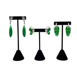 High-End Velvet Or Leather Earrings Display Storage Rack High, Medium And Low Size Jewelry Display Props Earrings Display Props