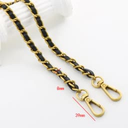120cm Long PU Leather Bag Strap For Crossbody Handbags Shoulder Bag Strap Replacement Accessories 0.8cm Wide Bag Chain