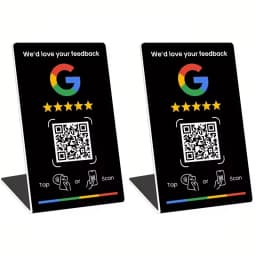 NFC215 Programmable for Google Review Card NFC Station Table 13.56Mhz QR code can be independently set to link Standing Card