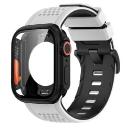 Silicone Band PC Case+Strap Screen Protective Cover for Apple Watch 11 10 9 8 7 6 SE3 46mm 44mm 45mm Change To Ultra 3/2 49mm