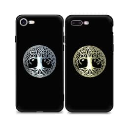 Tree of Life pattern symbol Metal sticker Mobile phone sticker Personality laptop Creative gold and silver decorative sticker