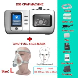 Resoxy DS6 Auto CPAP Machine Automatic Pressure Adjustment Device For Sleep Heated 28dB Low Noise with SD-card For Home Travel
