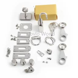 2-10Sets Gold,Silver Metal Twist Locks For Leather DIY Handbags Purse Tote Bags Case Clasps Closure Buckles Hardware Accessories