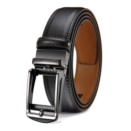 Genuine Leather Men's High-quality Buckle Jeans, Cowhide Casual Belt, Business Denim Belt, Men's Automatic Buckle Belt