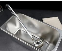 Stainless Steel Long Handle Ladle Serving Spoon Big Round Dinner soup Scoop Buffet Creative Kitchen Cooking Utensils Tableware