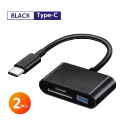 3-in-1 Card Reader Adapter Type C To SD TF Memory Card Reader USB Type C OTG Converter For Huawei Samsung Xiomi Phone Tablet
