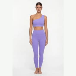 Set Women 2 Pieces Elegant Ballet Pink One-shoulder Lace Beauty Back Sexy Women's Sports Clothing Sets Fitness Yoga Clothing