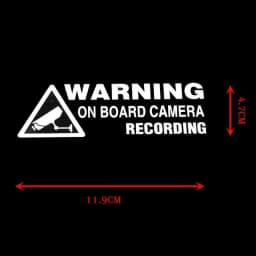 1 piece of car camera video warning sticker, suitable for trucks, car body decoration decals, auto accessories