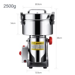 Electric Grain Grinder Stainless Steel Spice Herb Grinder Cereal Mill Flour Powder Machine for Dry Herbs Spices Coffee Corn 800G