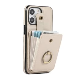For iPhone 18/17e/16/15/14 Pro Max Plus Case Wallet with Card Holder, 360°Rotation Finger Ring Holder Kickstand, RFID Blocking