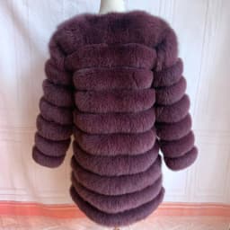 NEW 4in1 Real Fox Fur Long Coat Winter Coat for Women Jackets Vest Winter Outerwear Women Fox Fur Coat High Quality Fur Clothes