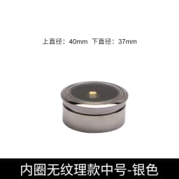 Jewelry Storage Box Gemstone Box Metal Plating Transparent Round Rotating Surface Bare Stone Color Diamond Display Box