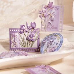 Journal GO 15pcs Embossed Texture Sticker Pack for Journaling Scrapbook Decoration 3D Flower Stickers for Collage Gift Card diy