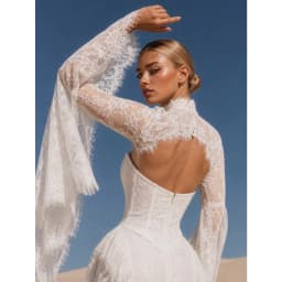 Tokyo Customized Sweep Train Mermaid Prom Dress All‑Over Lace vestidos de noche Lace Embroidery High Neck Evening Dresses 2026