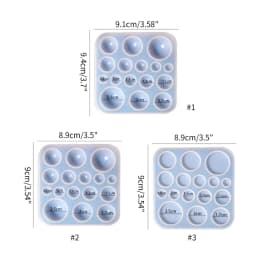 Round Gem Patch Rings Bracelet Silicone Mold Keyring Pendant Handmade Mold DIY Rings Pendant Jewelry for Valentines Gift Craft