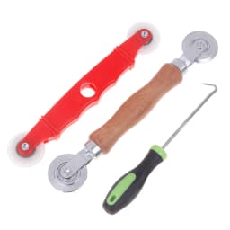 3Pcs Window Screen Accessories Screen Door Mesh Pressing Wheel Kit Window Install Tools Press Screen Pulley Roller Repair Tools