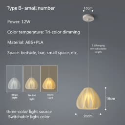 Modern Creative 3D Printing Ceiling Chandelier for living room Bedroom Bedside Restaurant Pendant Lights Dining Table Decor Lamp