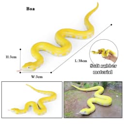 Oenux Forest Savage Snakes Animals TPR Rattlesnake Python Cobra Action Figures Lifelike Model Education Kids Toy Gift Prank toy