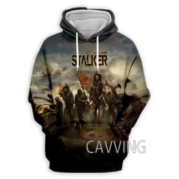 New Fashion Stalker Game 3D Printed Clothes Streetwear Men Hoodies Sweatshirt Fashion Hooded Long Sleeve Pullover Tops