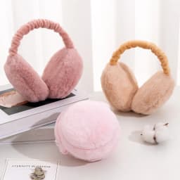Soft Plush Ear Warmer Winter Warm for Women Men Fashion Solid Color Ear Flap Outdoor Cold Protection EarMuffs Ear Cover