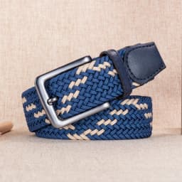 New Men Belt High Quality Patchwork Color Canvas Men‘s Belts Unperforated Alloy Pin Buckle Men Nylon Belts Sport Jeans Bels