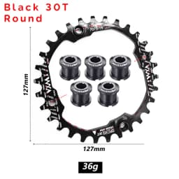 VXM Narrow Wide Chainring 104 BCD with Bolts 30T-52T MTB Chain Ring Oval / Round Coroa 104bcd 38 36 Teeth 8v 9v 10v 11v 12v