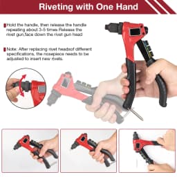 2.4mm/3.2mm/4.0mm/4.8mm Rivet Gun Kit DIY Riveting Tool Insert Nut Riveting Tool Home Cordless Riveting Tool With 80pcs Rivets