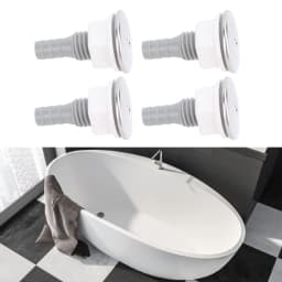4pcs Bathtub Air Bubble Jet Nozzle PVC SPA Bathtub Straight Bubble Nozzle for Pool Accessory