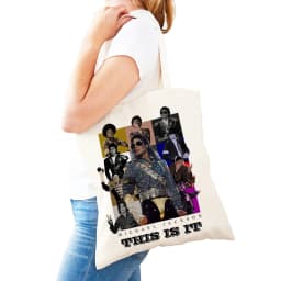 Michael Jackson Lady Shopping Bags Double Print Super Star Women Shopper Tote Bag Lightweight Album Girl Shop Satchel
