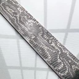 DIY Knife Making Damascus Steel Spiral Texture Sandwich Pattern Steel Knife Blade Blank Kitchen Knife Heat Treatment 250x40x4mm