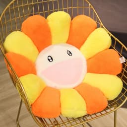 Cozy Sunflower Plush Cushion Creative Smile Rainbow Sunflower Cushion Sofa Decorative Pillow Bedroom Back Plush Accessories Gift