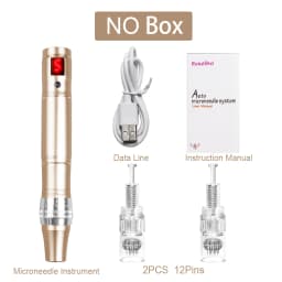 Electric Pen Wireless Care Machine Mute Derma Pen Needle Cartridge Microneedling Nano Micro Needles Beauty Care Tool