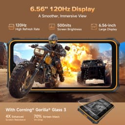 【World Premiere】Ulefone RugKing 3 Pro Rugged Phone 6.56" 120Hz 5700mAh Android 15 Up to 16GB RAM,128GB ROM NFC 4G Global