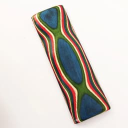 2pieces Technology Laminated Color Wood for Knife Handle Making Material DIY Handicraft Making Shank Grips Material 120x40x10mm