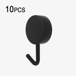 10Pcs Self Adhesive Wall Hook Strong Without Drilling Coat Bag Bathroom Door Kitchen Towel Hanger Hooks Home Storage Accessories