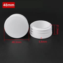 5~100Pcs 13mm~114mm White Round Plastic Blanking End Caps Chair Legs Tube Pipe Inserts Plug Bung Dust Cover Furniture Parts