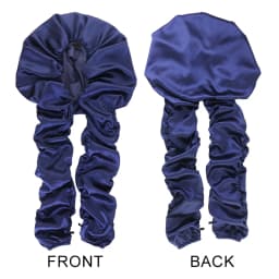 New Women's Bonnet Satin Sleeping Cap Long Tail Braid Hair Night Sleep Cap Head Cover Bonnets Shower Cap For Sauna Bathing