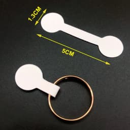 100pcs Blank Paper Label Tags with Sticker Fit Necklace Bracelet Earring Ring Price Tags Jewelry Store Display Small Business