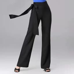 Modern Dance Pants Wide Leg Latin Dance High Waist Trousers Standard Dance Skirt Long Pants for Square Dancing