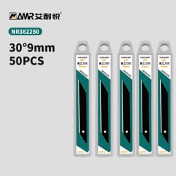AMR 10//30/50 PCS Replaceable Knife Blade 18mm/9mm Width Metal For Home School Suplie Art Craft Paper Box Cutting Utility Knife