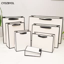 CYDZBYOL 10 Pcs Custom Logo Packaging For Small Businesses Valentines Day Gift Luxury Bag Wedding Birthday Packge Bag Custom