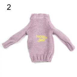 Doll Handmade Mini Knitted Sweater Coat 28cm-30cm Doll Accessories Winter Tops Casual Wear Clothes for 1/6 Dolls DIY Gift Toys