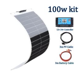 1000W 600W 300W 200W 100W Flexible Solar Panel Protable Solar Panel System 12V 24V Battery Charger for Camping Equipment Home RV